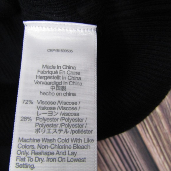 Madewell NEW NWT Womens Medium Black Emerson Long Sleeve Knit Midi Dress - Picture 6 of 8